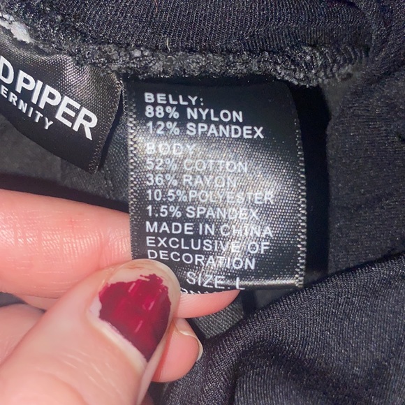 Women’s black maternity jeans size large - Picture 3 of 5